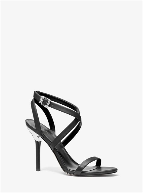 michael kors asha leather sandal|michael kors asha sandals.